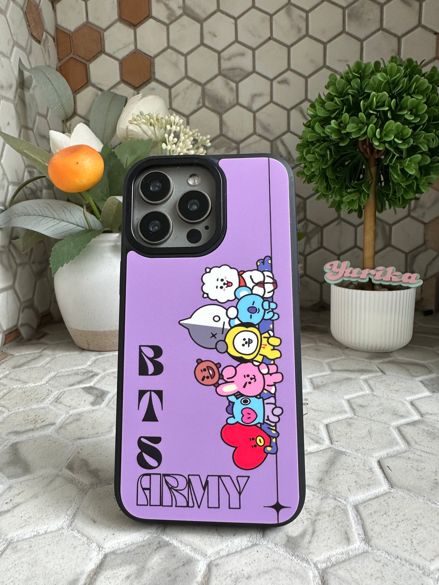 PREORDER:  BTS iPhone Case (Black Bumper)