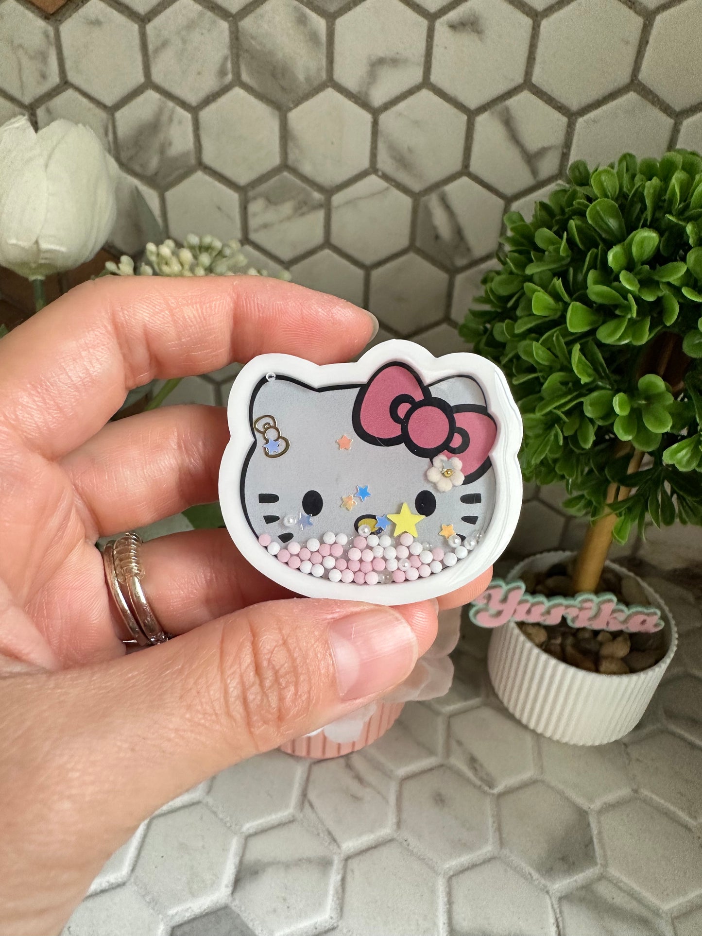 Liquid Shaker: Kitty (Pink Bow)