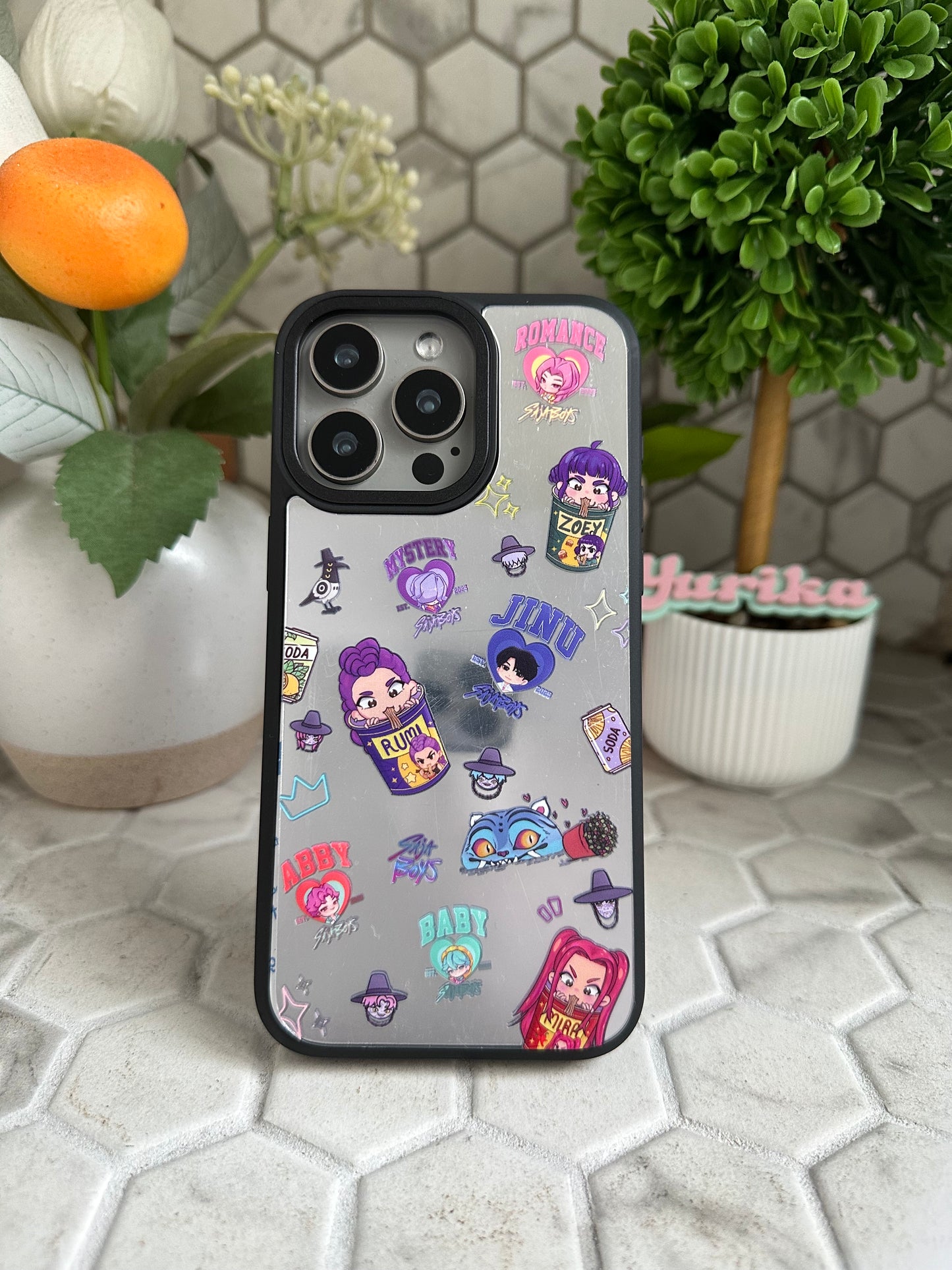 PREORDER: KPDH Mirrored iPhone Case (Black Bumper)